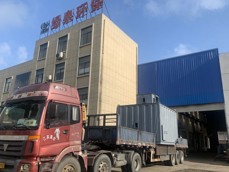 扬州兴晟新能源的活性炭转筒+CO剩余设备装车发货