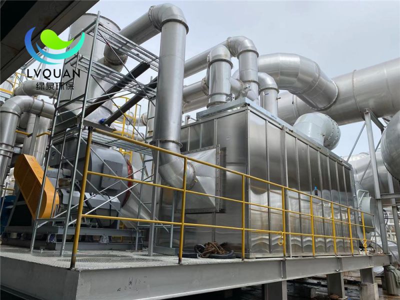 淮安半导体行业第二套废气处理设备：60000m³/h沸石转轮+3000m³/hTO炉安装